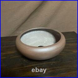 A bowl-shaped purple clay pill that is often slippery, bonsai, Tokoname, 20 cm