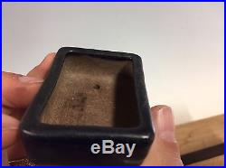 Authentic Tofukuji Sr Mame Or Accent Size Bonsai Tree Pot With Box 2 1/2