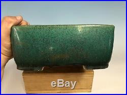 Beautiful Green Glaze Tokoname Bonsai Tree Pot By Koyo 13