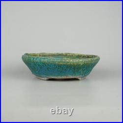 Bonsai Pot Glazed Tokoname-ware Shuho Width 19.5 cm / 7.68 Round