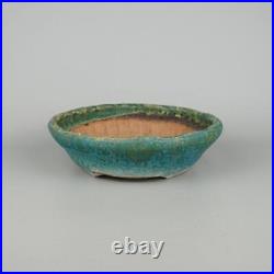 Bonsai Pot Glazed Tokoname-ware Shuho Width 19.5 cm / 7.68 Round