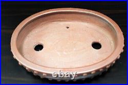 Bonsai Pot Japanese Tokoname BIGEI OVAL 6.4(16.4cm) brown T021