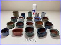 Bonsai Pot Set of 20 Very Small Colorful Cute New