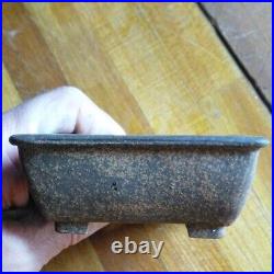 Bonsai Pot Small Signed Keisen Japanese 10.9 cm x 8.4 cm Height 3.5 cm