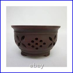 Bonsai Pot Tokoname Bigei Japanese Round High Quality 4.8×2.8 in