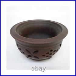 Bonsai Pot Tokoname Bigei Japanese Round High Quality 4.8×2.8 in