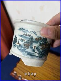 Bonsai Pot glaze china signature of the artist