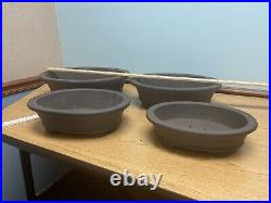 Bonsai Pots Unglazed Set Of 4