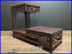 Bonsai Stand Flower Stand Wood Vintage Width 34.5 cm / 13.59 in