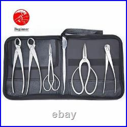 Bonsai Tool Kit 6PCS Long Length Cutter Tweezers Scissors Beginner Grade Set