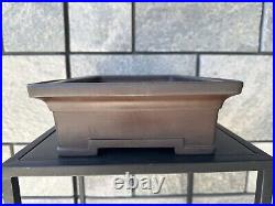 Bonsai pot Tokoname Yamaaki Japanese Rectangle 12.6×9.06×3.35in