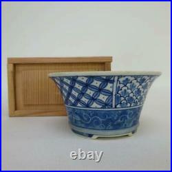 Bonsai pot with box of the first Shoseki From Japan F/S
