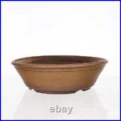 Byron Myrick-Brown Round Bonsai pot- 9.5 x 2.75