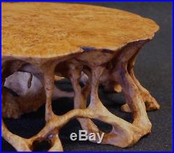 Carved wood root stand / table for bonsai display