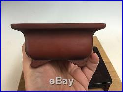 Classic Design Shohin Size Bigei Bonsai Tree Pot. Beautiful Clay Color 5 5/8