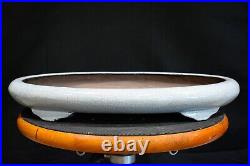 High Quality Chinese Bonsai Pot White Glaze 17 x 11 1/2