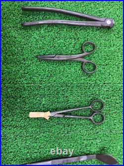 Japanese A set of 8 bonsai care tools made by Masakuni from Japan