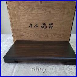 Japanese Bonsai Flower Stand Wooden Vase Table Natural Wood Display 49×34×6cm