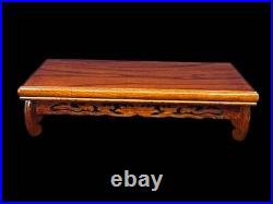 Japanese Bonsai Flower Stand Wooden Vase Table Natural Wood Display 50×31×12cm
