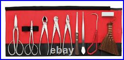 Japanese Bonsai High class Stainless Steel bonsai tools 10 pieces set From Japan