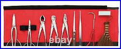 Japanese Bonsai Stainless 10 Pieces Steel Bonsai Tools Set Made in Japan