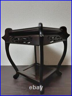 Japanese Bonsai Stand Ebony Flower Stand Super Beautiful Vintage Made in Japan