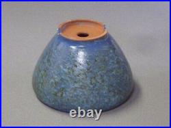 Japanese Bonsai pots Writers SHUHO? 155mm × 103mm color blue from Tokoname