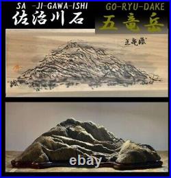 Japanese Bonsai stone BONSEKI SUISEKI SAJIGAWA stone GORYU-DAKE W35cm 3.48kg