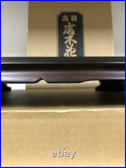Japanese Karaki Flower stand Bonsai stand Wooden Small table 39×26×6cm JP