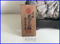 Japanese Suiseki Bonsai Chrysanthemum Stone NEO VALLEY / W 35 ×H 19cm 8580g