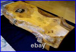 Japanese Vintage Bonsai stand Natural wood KADAI long table Extra large W73cm