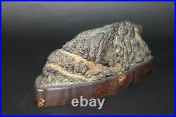 Japanese Vintage Suiseki Bonsai Stone Mountain Range 273mm 2.6kg from JAPAN b584