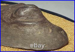 Japanese Vintage Suiseki Fujigawa River Stone / W30×H 7.5cm, 3355g