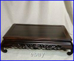 Japanese antique Flower stand Bonsai stand Wooden Small table 51.7×34×13.5cm JP