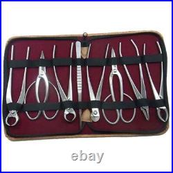 Kaneshin Bonsai Stainless Tool 177A 8pcs Scissors Tweezers Set Case