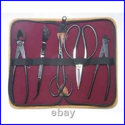 Kaneshin Bonsai Tool Set #174 5pcs Scissors Tweezers Cutter for Small-Medium
