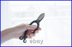 Long-established Sakagen Ikebana scissors / for left hand, rust-proof black