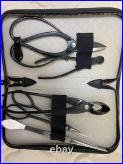 Masakuni Gardening scissors set Bonsai tool Garden Equipment with case Japan Used