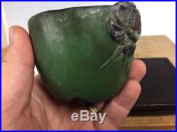 Rare Shohin Size Carved Bonsai Tree Pot By Zeshin 3 1/4 Famous Deceased Maker