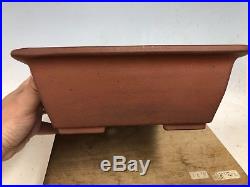 Red Clay Tokoname Bonsai Tree Pot By Ikkou Great Age And Size 10 7/8