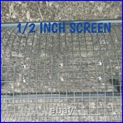 Rolling Garden Sifter 1/2 inch screen/sieve trommel Soil Compost
