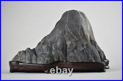 SUISEKI Scholar Stone mountains Landscape Apuan Alps Exhibition Quality 18,5 cm