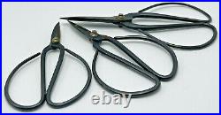 Set of Vintage Japanese Bonsai Pruning Scissors Shears 6 5 and 4