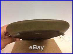 Shallow Unique Glazed Bonsai Tree Pot Made By Tosui, 14 1/2, Great For A Forest
