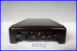 Shohin Bonsai Display Stand Rosewood Handmade Front width approx. 4.21 in