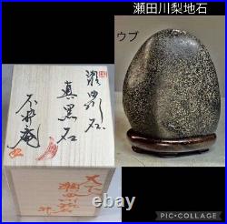 Suiseki Japan bonsai antique aquarium art setaRiver stone #2540