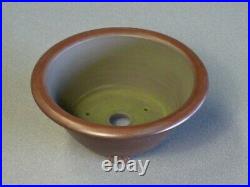 Tokoname Bonsai Pot BIGEI Outer edge Round Diameter 153mm x H 67mm