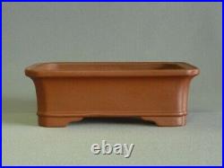 Tokoname Bonsai Pot SHIBAKATSU Rectangle Outer edge Horny edge 225mmx170mmx74mm