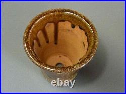 Tokoname Bonsai Pot SHUHO Amber Round Diameter 160mm Ã H 188mm