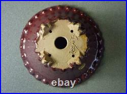 Tokoname Bonsai Pot SHUHO Red (Shinsha) Round Diameter 154mm Ã H 78mm